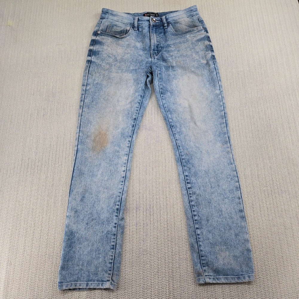 Southpole Jeans‎ Mens 30x30 Blue Skinny Straight Leg Acid Wash Gringe Streetwear